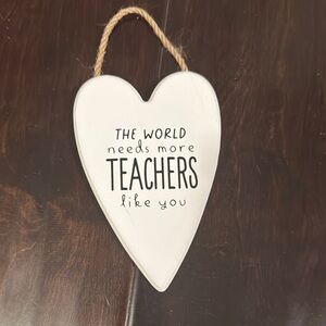 Heart-Shaped Teacher Appreciation Wall Art